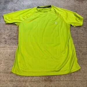 Spyder Shirt Men's Medium Neon Green Short Sleeve Rashguard Swim